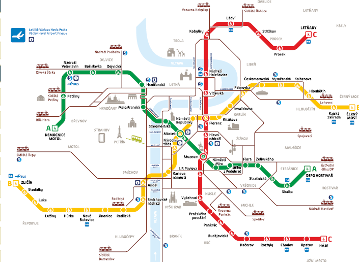 ukázka Pražské metro