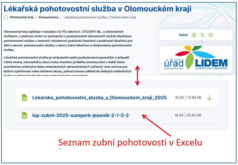 ukázka - zubní pohotovosti kde najdeme kontakt na lékaře